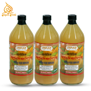 তাকওয়া আপেল সিডার ভিনেগার উইথ মাদার – ৩ লিটার (ডেলিভারি চার্জ ফ্রী), সাথে ৭০ গ্রাম জিঞ্জার পাউডার গিফট।